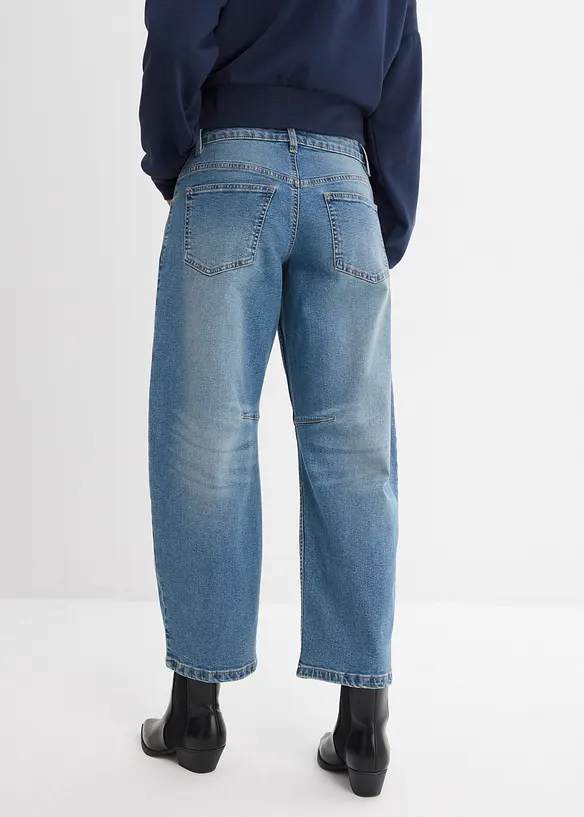 Barrel-Jeans, Mid Waist, bonprix