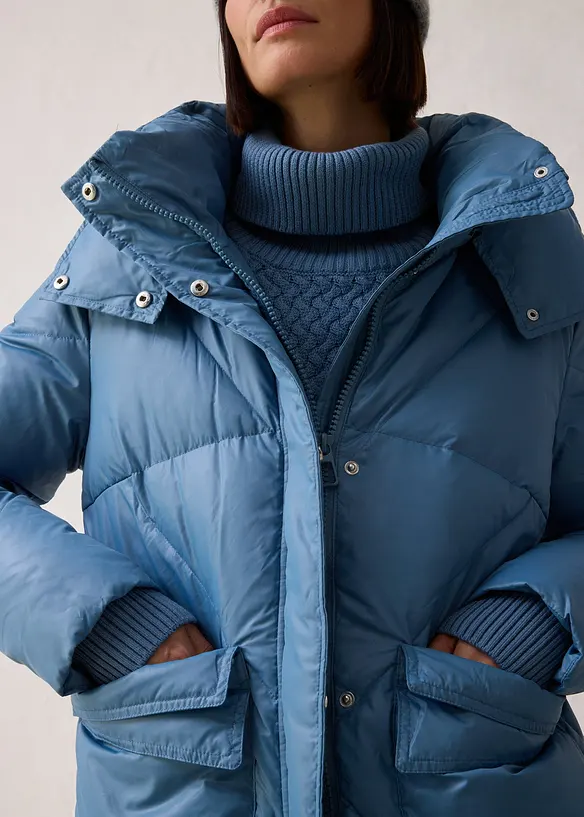 Doudoune longue d&eacute;perlante, bonprix