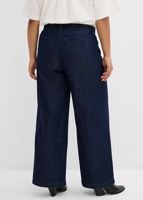 Jean large taille haute, super doux, bonprix