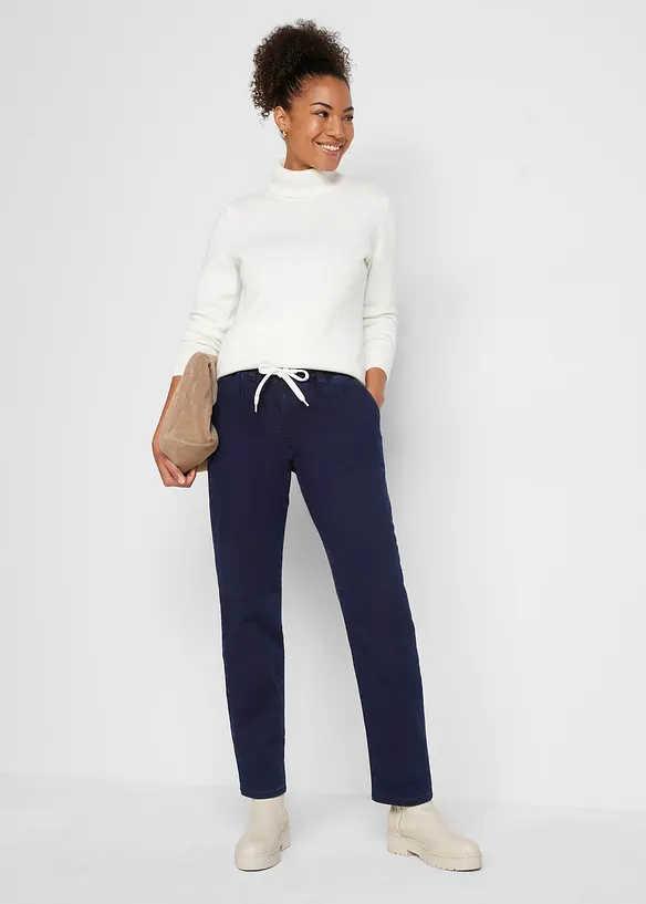 Mom-Jeans Mid Waist, Thermo mit Bequembund, bonprix