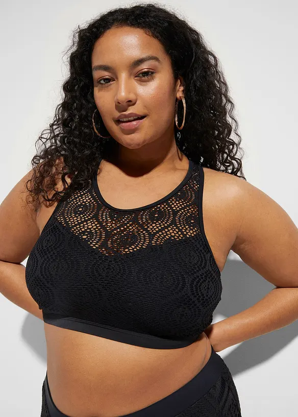 Bustier-Bikinioberteil mit Spitze, bonprix