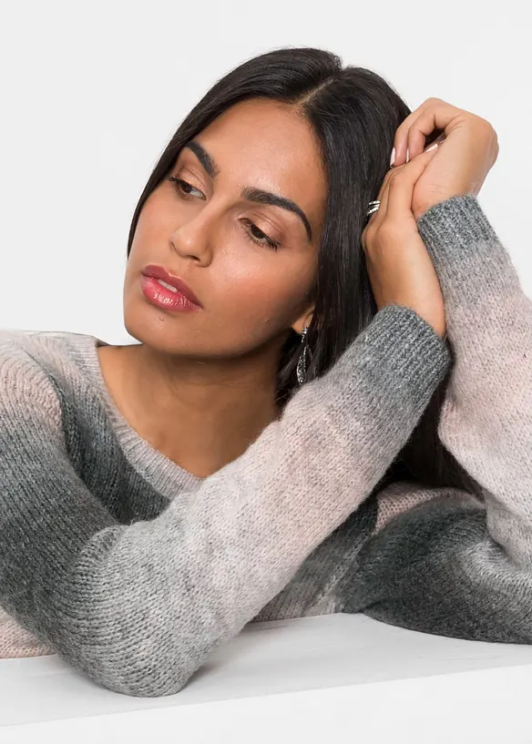 Pull &agrave; d&eacute;grad&eacute; de couleurs, bonprix