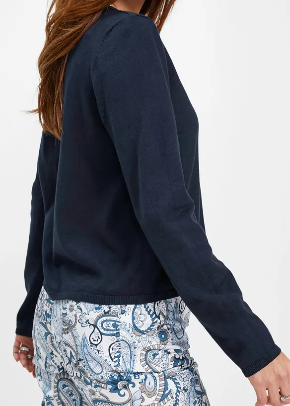 Schlichte Feinstrickjacke, bonprix