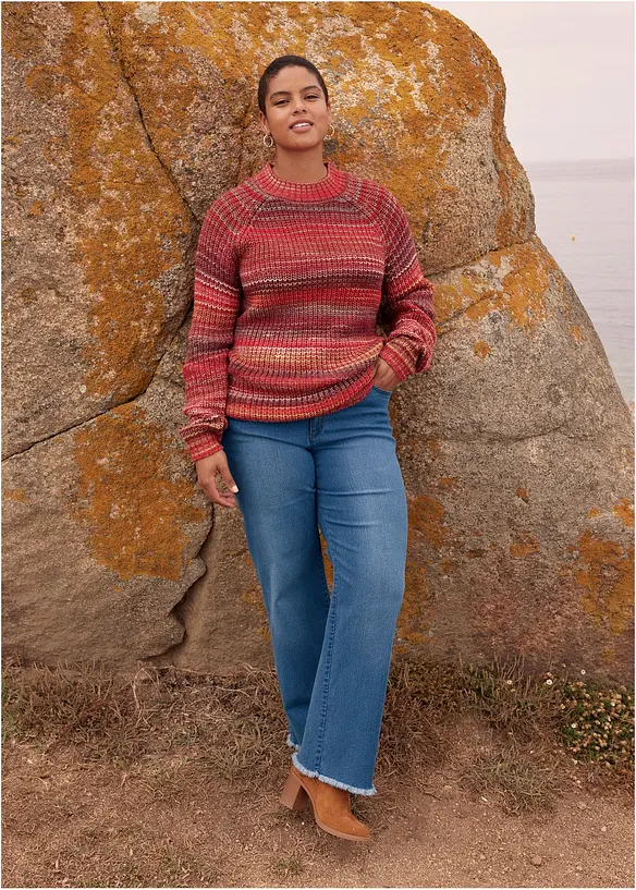 Pull confortable en grosse maille, bonprix