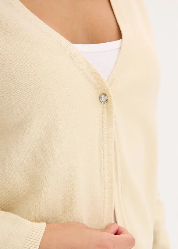 Schlichte Feinstrickjacke, bonprix