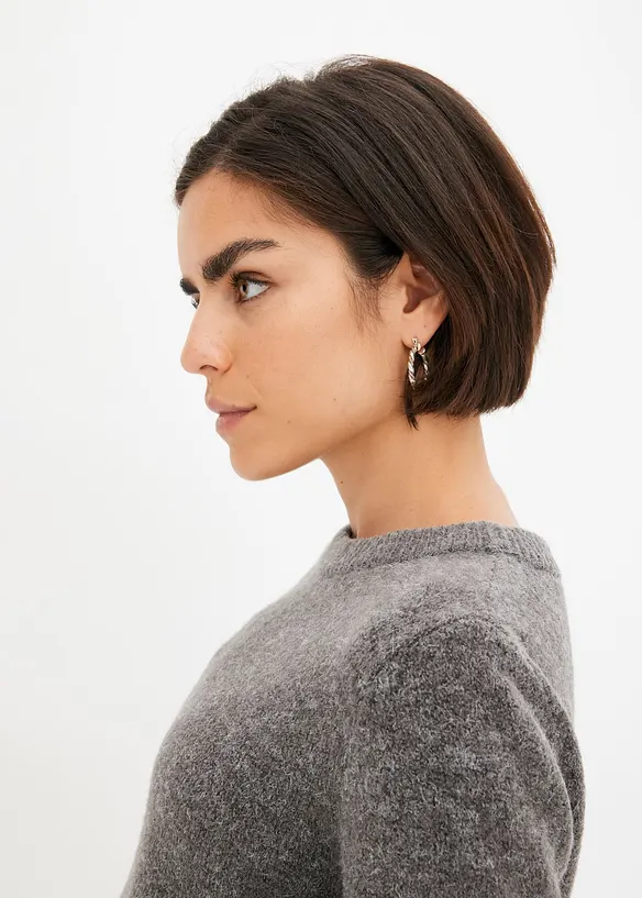 Pullover mit Ballon&auml;rmeln, bonprix