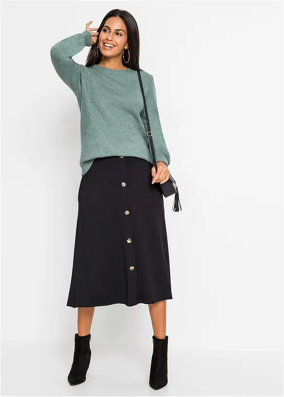 Pullover mit Ballon&auml;rmeln, bonprix