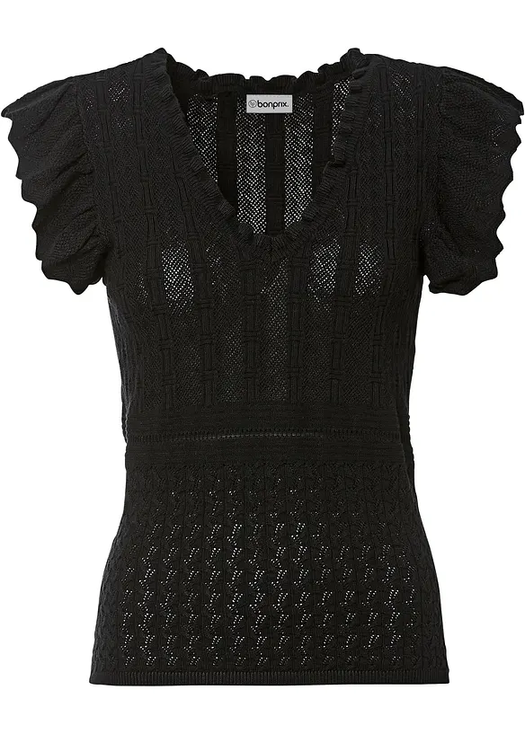 Ajour knit Shirt, bonprix