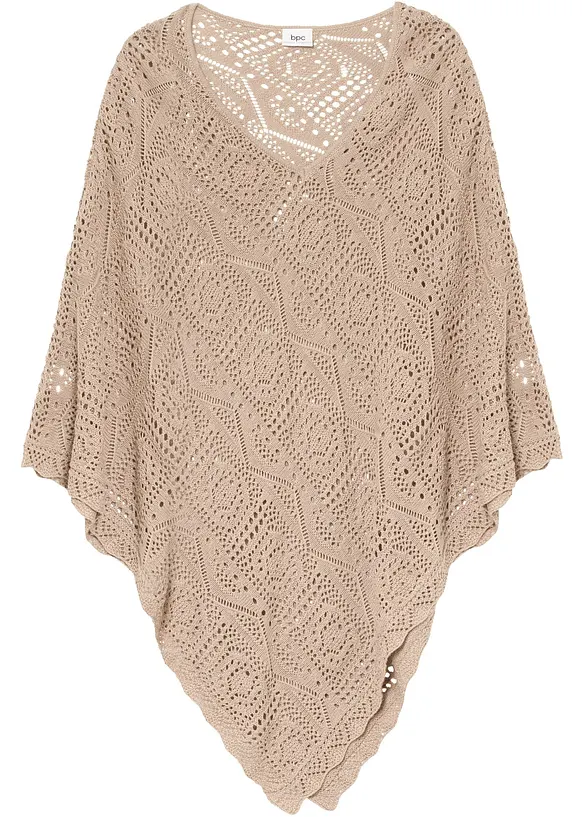 Poncho en crochet, bonprix