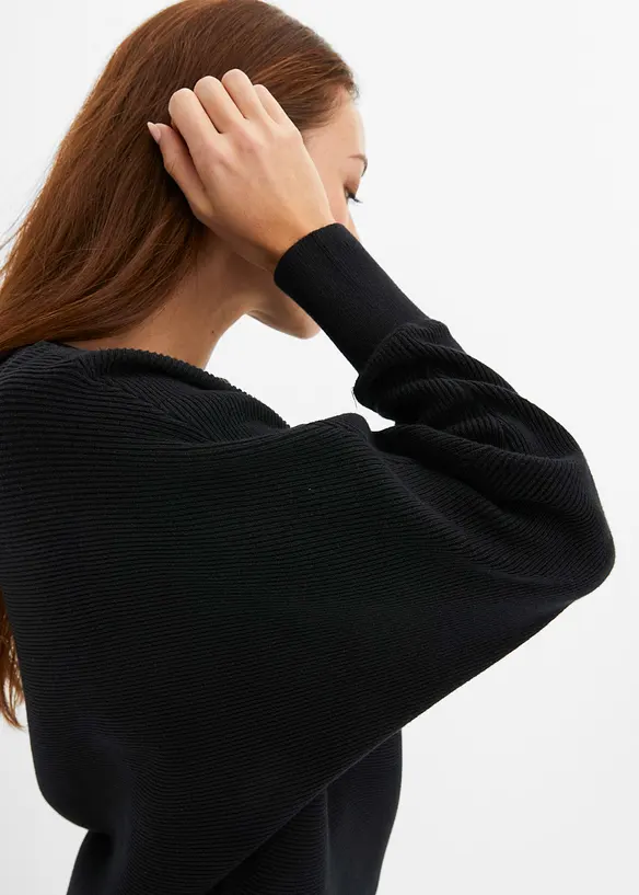 Pull oversize c&ocirc;tel&eacute;, bonprix