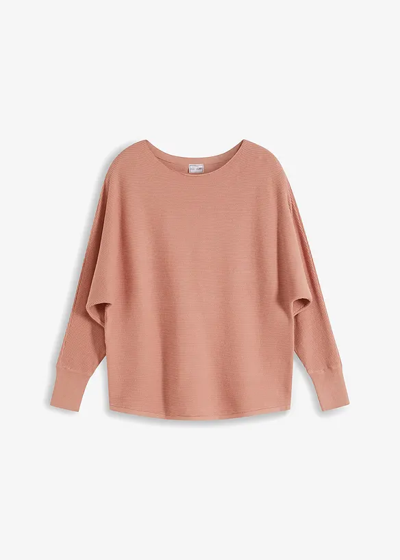 Oversize-Ripp-Pullover, bonprix