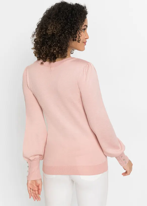 Pull en fine maille, viscose majoritaire, bonprix
