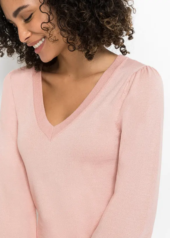 Pull en fine maille, viscose majoritaire, bonprix