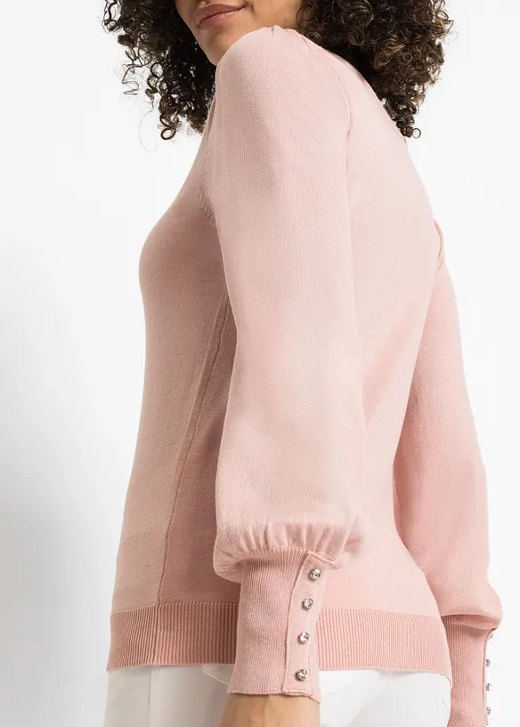 Pull en fine maille, viscose majoritaire, bonprix