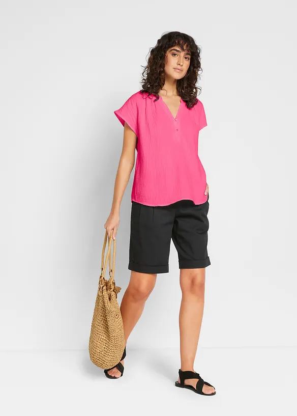 Blouse en gaze 100% coton, bonprix