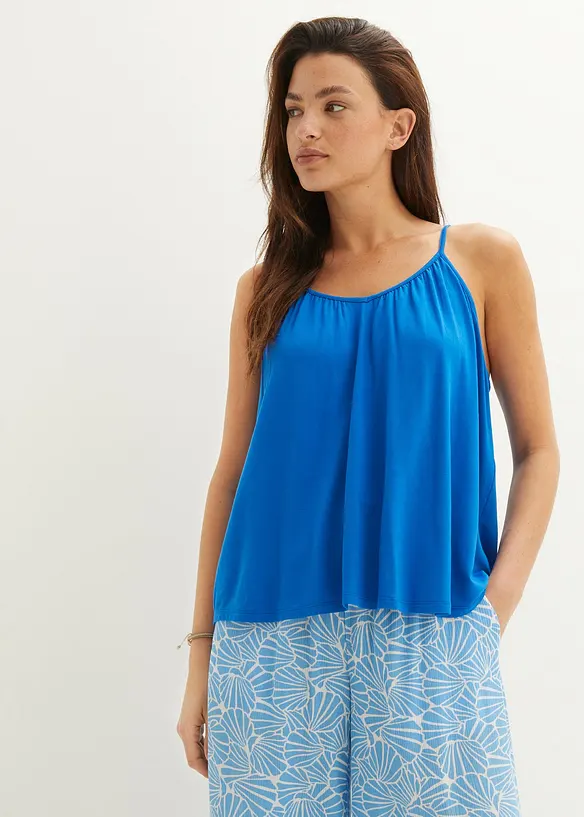 Spaghettitr&auml;ger-Top aus flie&szlig;ender Viskose, bonprix