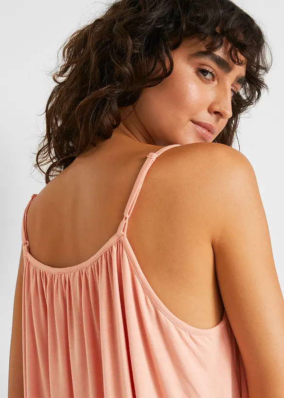 Top &agrave; fines bretelles en viscose fluide, bonprix