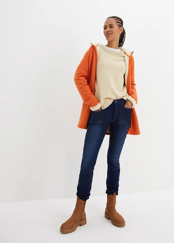 Strick-Pullover mit Rundhals-Ausschnitt, bonprix