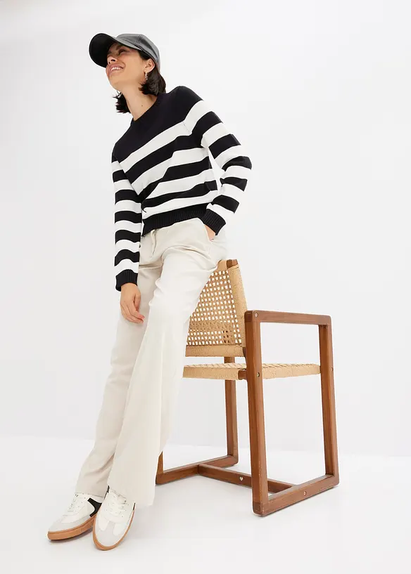 Gestreifter Pullover, bonprix