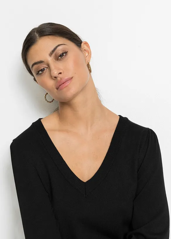 Feinstrickpullover aus Viskose-Mix, bonprix