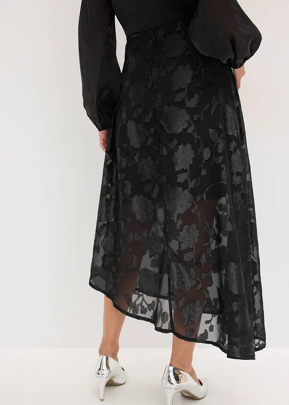 Maxirock mit asymmetrischem Saum, bonprix