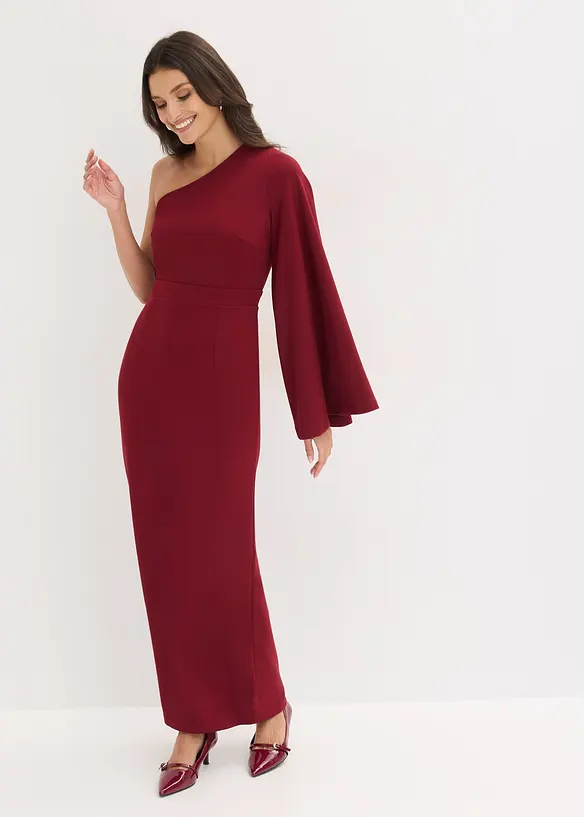 Abendkleid mit One-Shoulder-Ausschnitt, bonprix