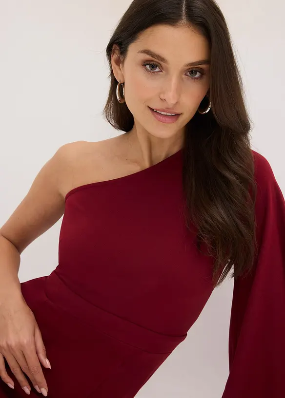 Abendkleid mit One-Shoulder-Ausschnitt, bonprix