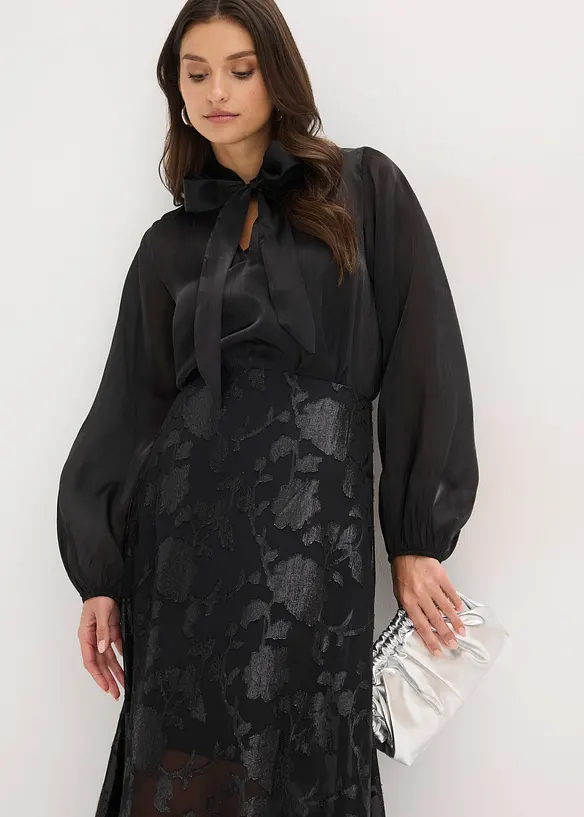 Maxirock mit asymmetrischem Saum, bonprix