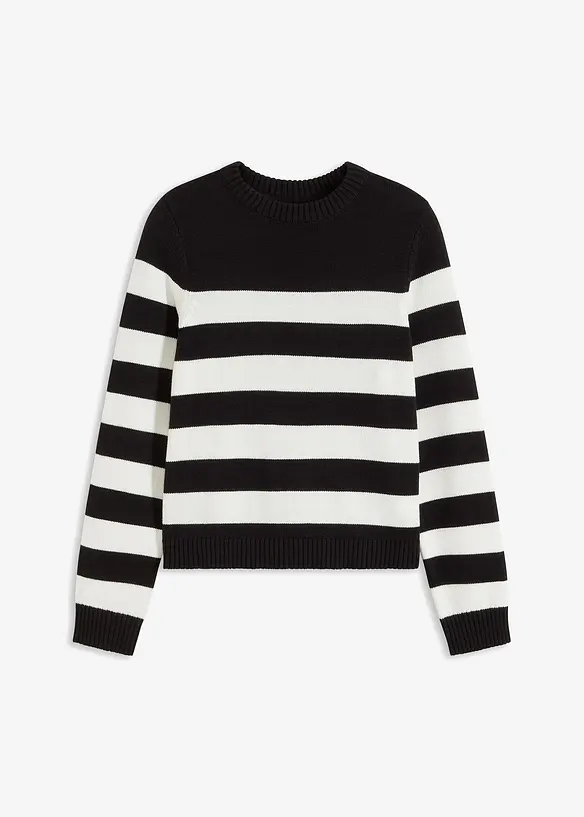 Gestreifter Pullover, bonprix