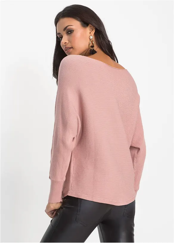Oversize-Ripp-Pullover, bonprix