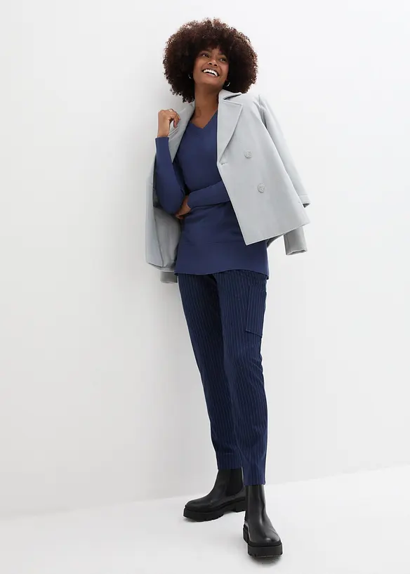 Caban avec manches en maille, bonprix