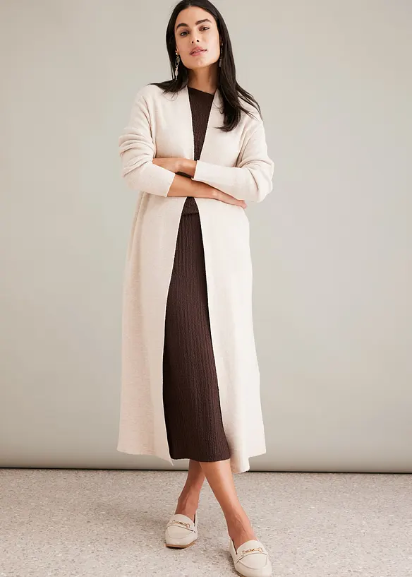 Longstrickjacke mit Viskose, bonprix