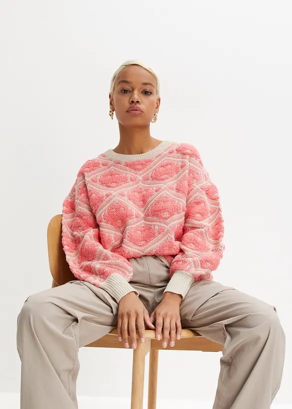 Boxy-Strickpullover, bonprix