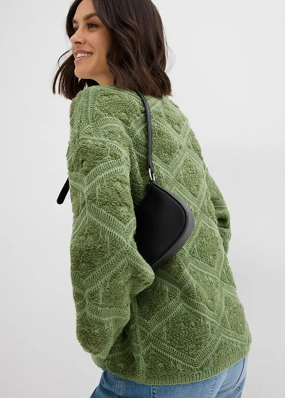 Pull en maille boxy, bonprix