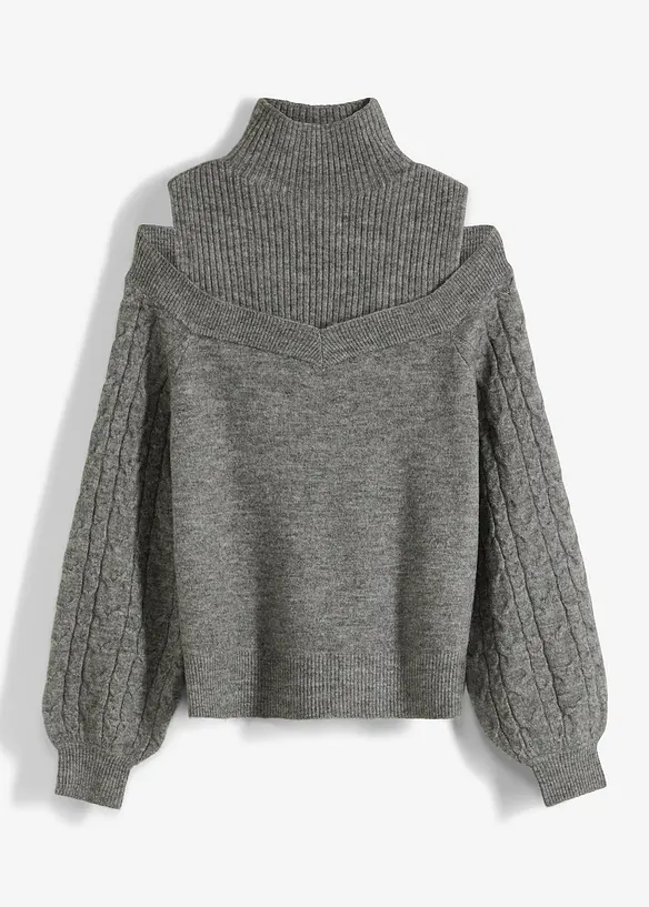 Pull &eacute;paules d&eacute;nud&eacute;es, bonprix