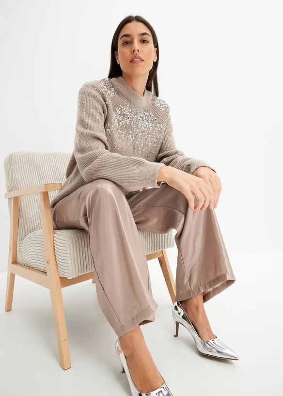Pullover mit Pailletten, bonprix