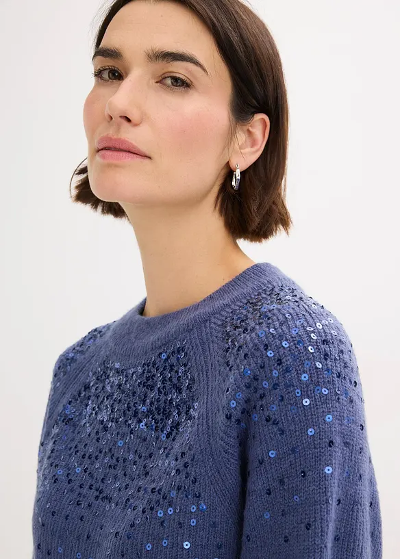 Pullover mit Pailletten, bonprix