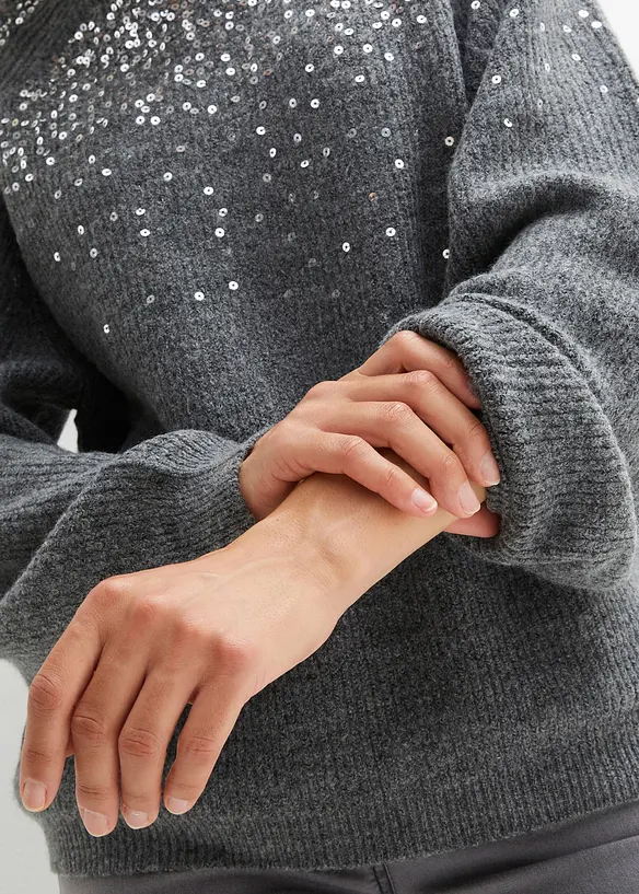 Pullover mit Pailletten, bonprix