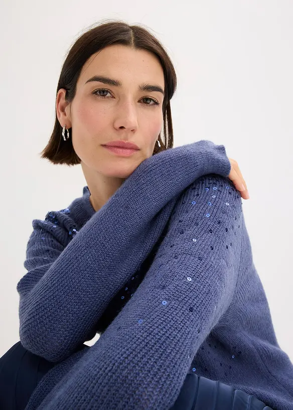 Pullover mit Pailletten, bonprix
