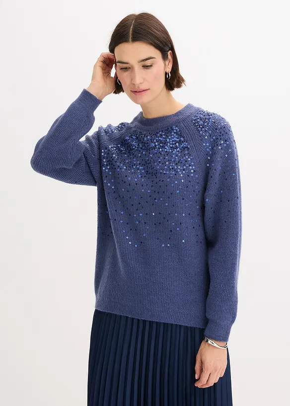 Pullover mit Pailletten, bonprix