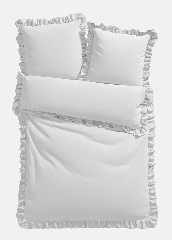 Parure de lit en linon avec volants, bonprix