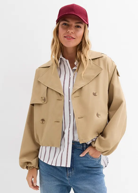 Veste trench courte, bonprix