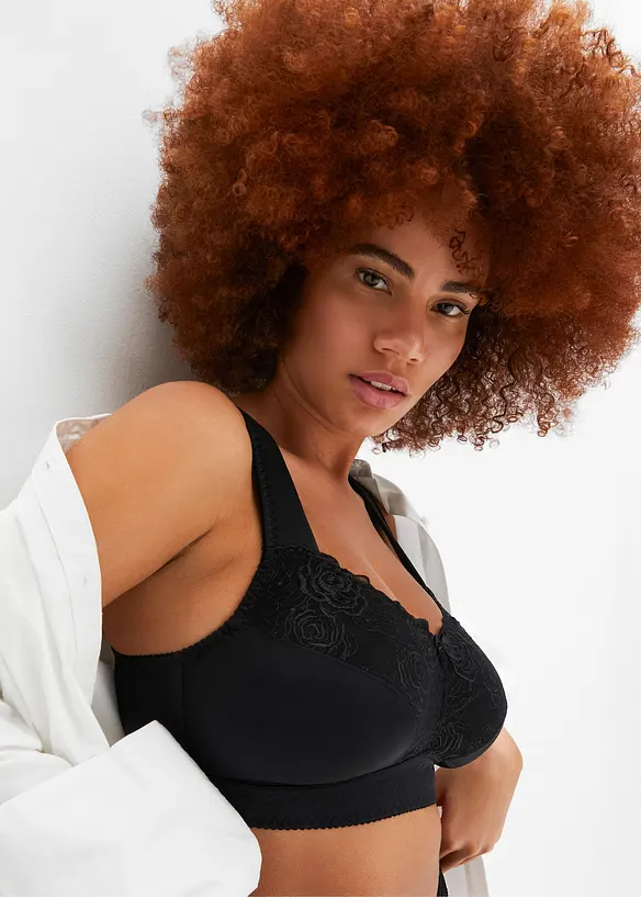 Soutien-gorge minimiseur sans armatures, bretelles rembourr&eacute;es, bonprix