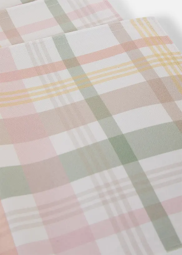 Tischset mit Karo (4er Pack), bonprix