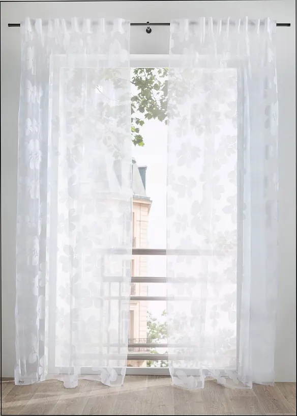 Voilage en d&eacute;vor&eacute; (1 pce), bonprix