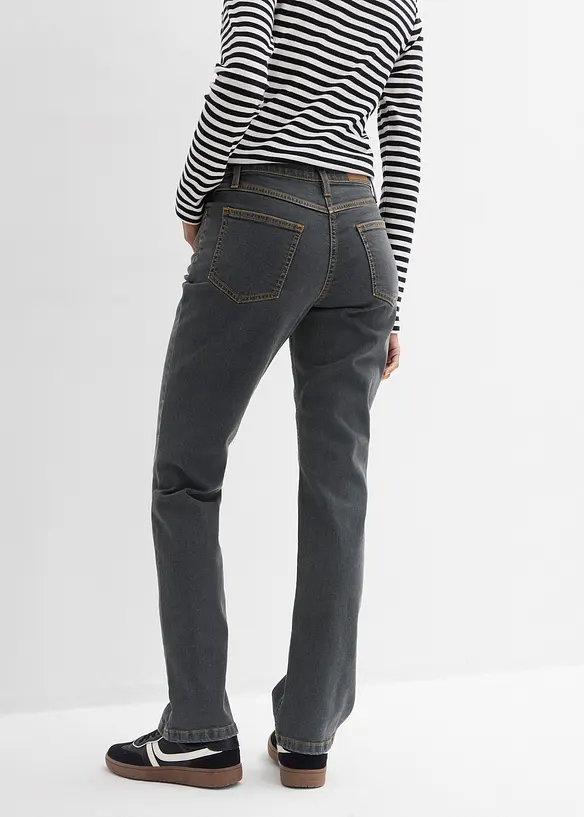 Straight Jeans Mid Waist, Stretch, bonprix