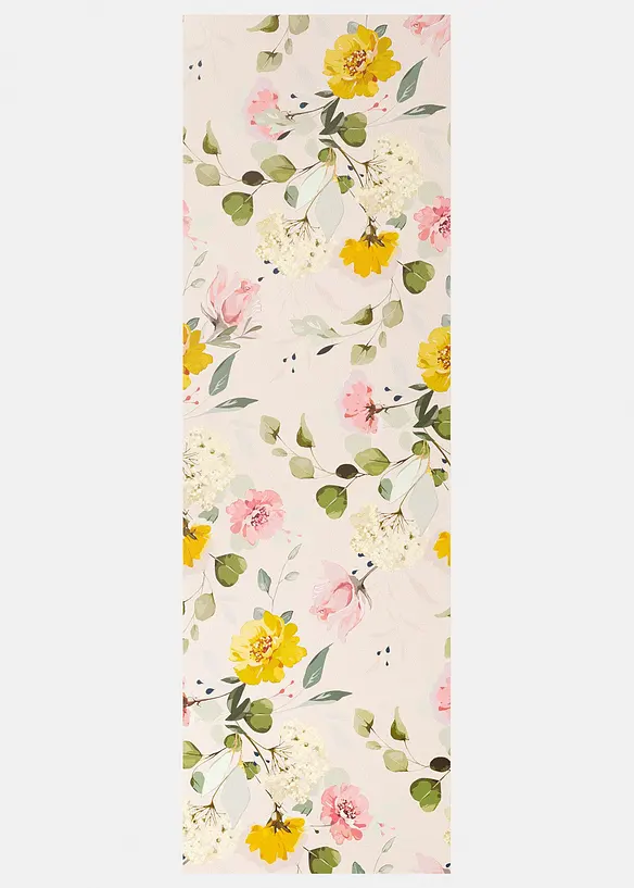 Waschbare Fu&szlig;matte mit floralem Druck, bonprix