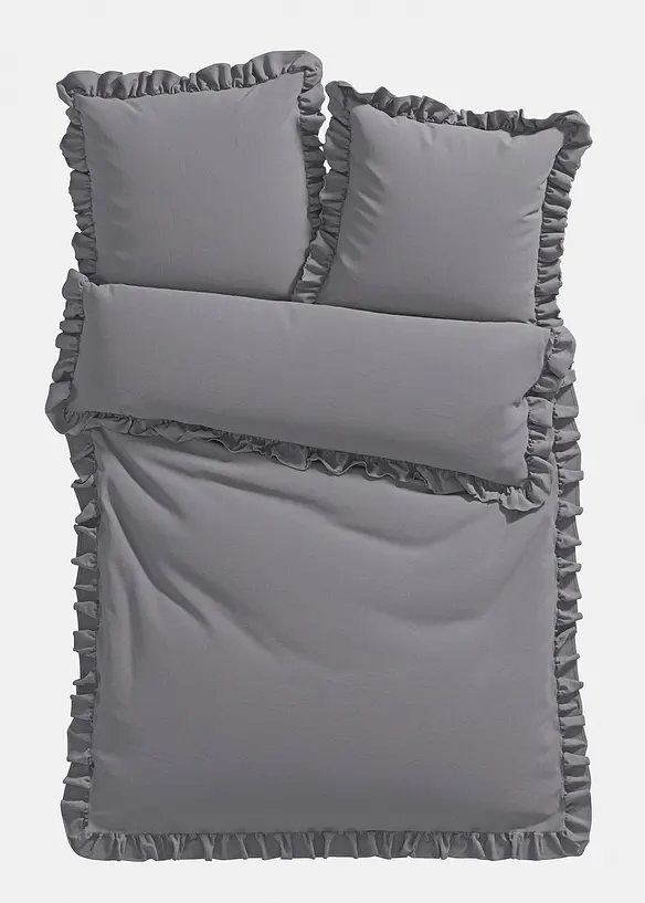Linon-Bettw&auml;sche mit R&uuml;schen, bonprix
