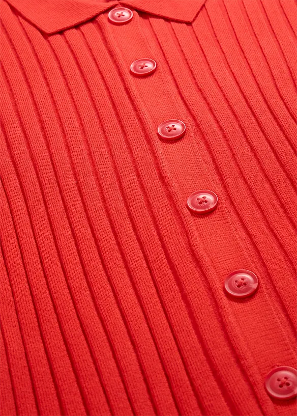 Geripptes Shirt aus flie&szlig;endem Viskose-Mix, bonprix