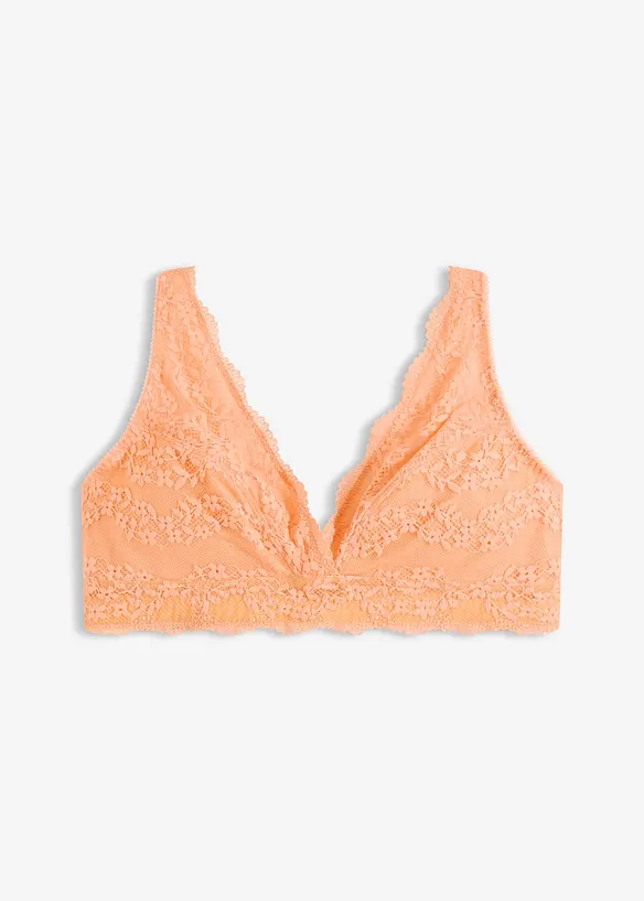 Komfortables Bralette mit weicher Bio-Baumwolle und Spitze, bonprix